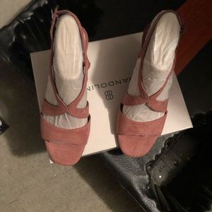 Bandolino Womens Tamar2 Suede Peep Toe Casual